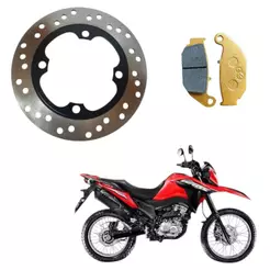 Disco e Pastilha De Freio Honda Xre 190 20016 a 2026 Bros 2025 2018 a 2026 Traseiro