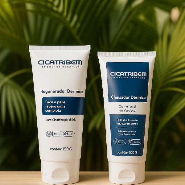 Kit Reparador De Cicatrizes Clareador + Dermatologia Regenerativa CICATRIBEM
