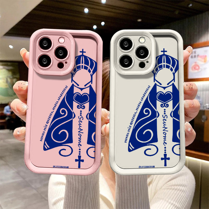 Capinha de celular personalizada Nossa Senhora Aparecida para iPhone 11 normal 17 12 13 14 15 16 pro max 13 Plus capa