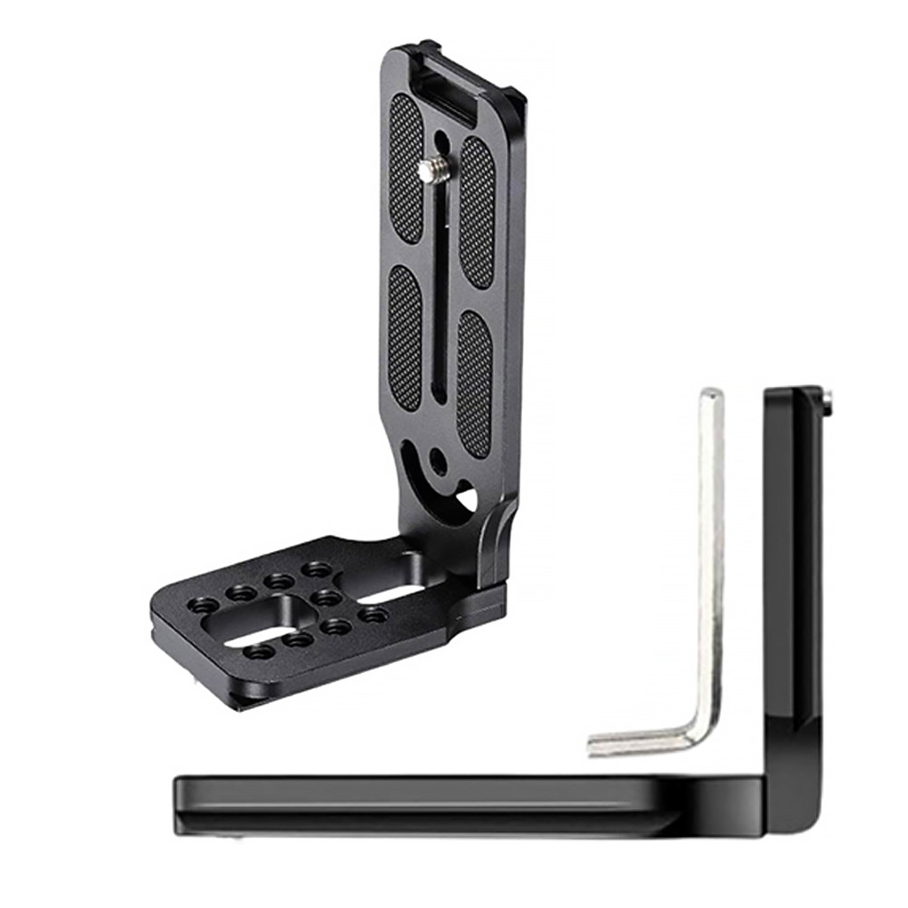 Plate Tripé Gimbal Câmera Na Vertical L Suporte Aluminio Compatível com Câmeras e Cabeças Tripé