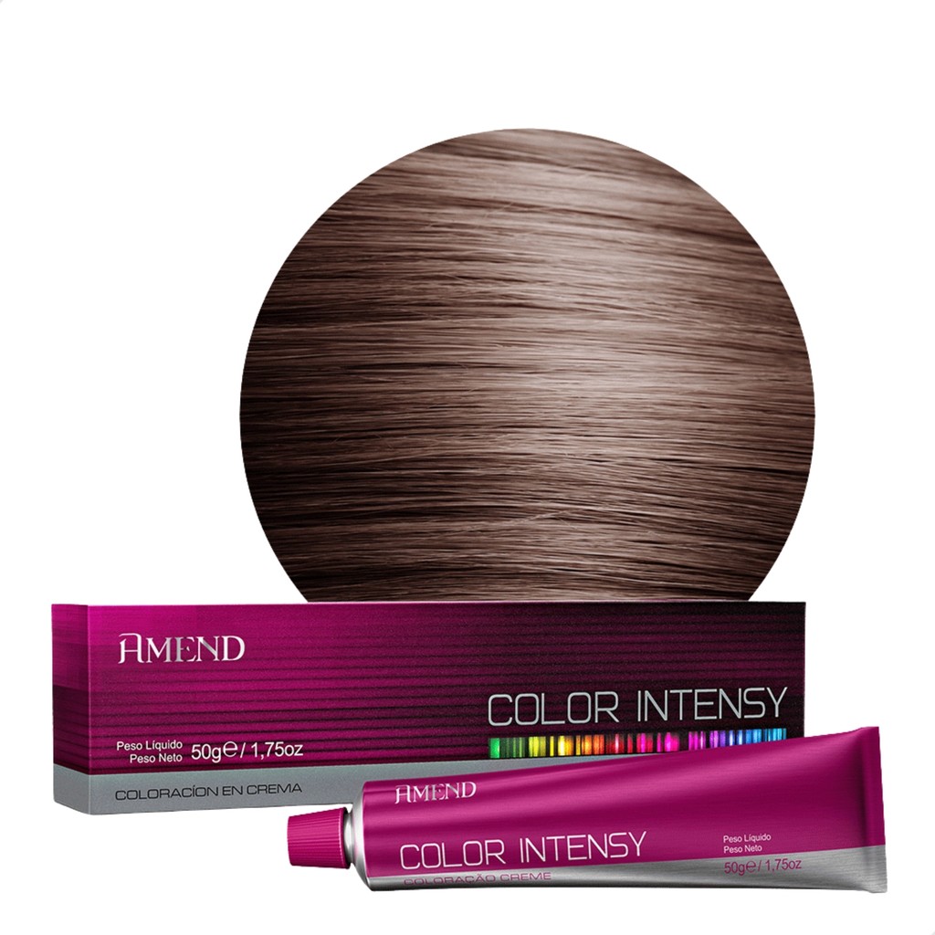 Tinta de Cabelo Amend Color Intensy 5.0 Castanho Claro 50g em Oferta na Shopee