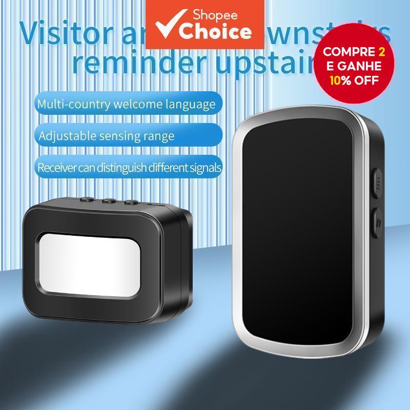 Campainha Sem Fio Com sensor De Movimento De Proteção , Alarme detector À Prova D'água , Comercial/Loja/Escritório De En