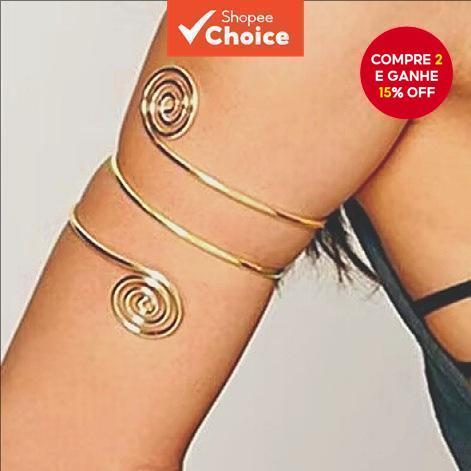 Punk Metal Grande Concha Círculoh Pulseira Para Mulheres Na Moda Senhoras Manguito Mão Acessórios Femininos Meninas Pres