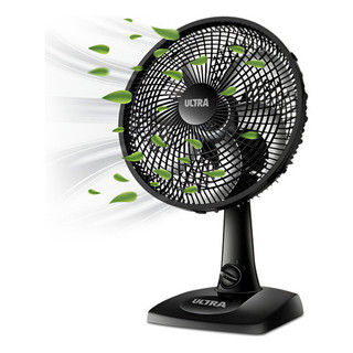 Ventilador De Mesa/parede Ultra Mondial 50W V-ut-30-02 preto calor verão refrescar