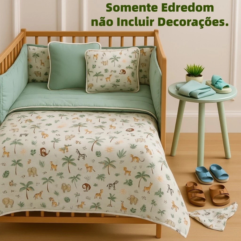 Edredom Berço Vilvaldi Bebê Unissex Super Macio 100% Algodão，1.00×1.30m Vários Estilos Disponíveis—Sulbrasil em Oferta na Shopee