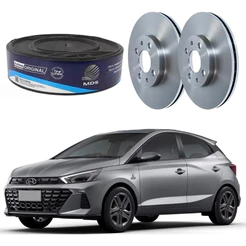 Par Disco Freio Dianteiro Hb20 1.0 12v Aspirado 2023 A 2025