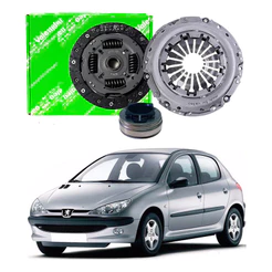 Kit Embreagem Valeo Peugeot 206 1.6 8v 1999 A 2003