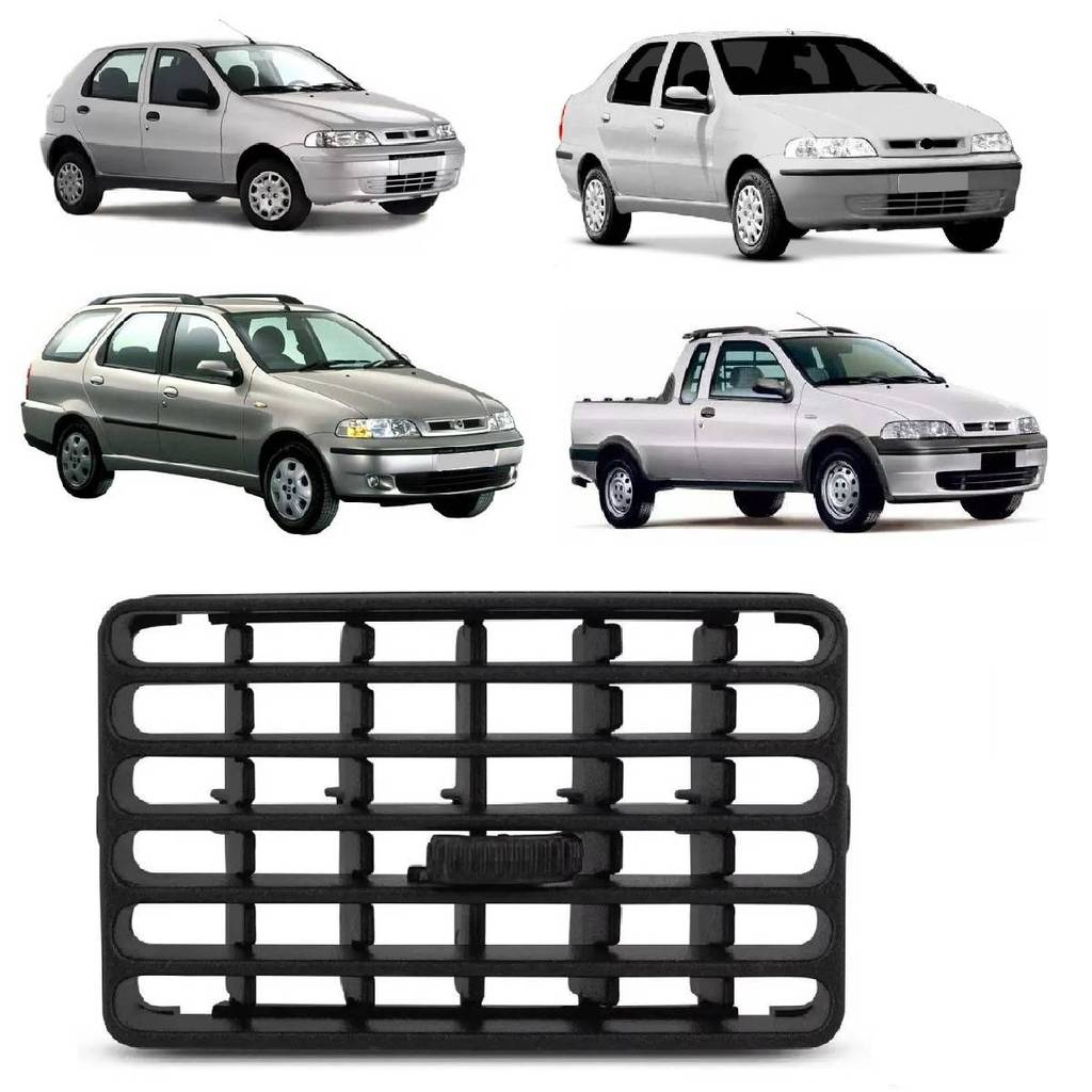 Difusor De Ar Palio Siena Strada Weekend 1996 A 2000 Central Direito Com Aletas em Oferta na Shopee