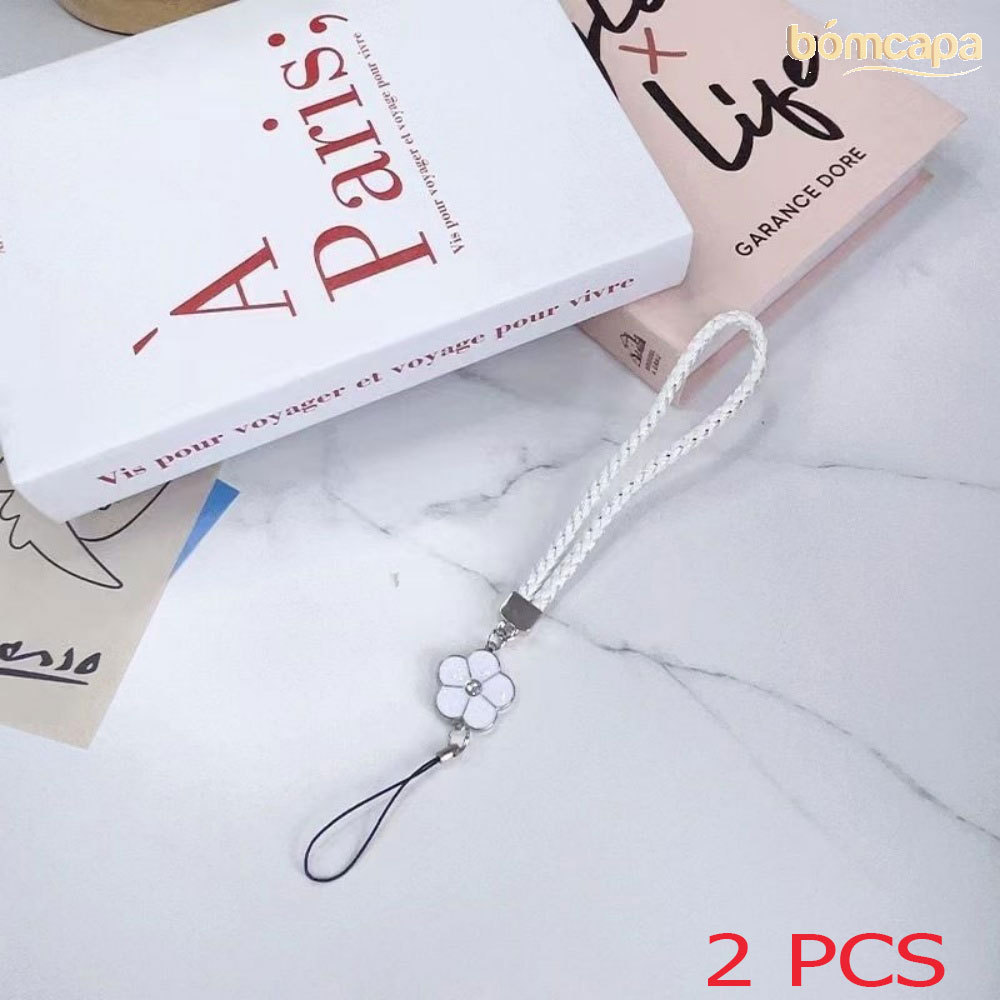 2PCS High Qualidade Cordão De Pulso Floral Feito À Mão Com USB E Chaveiro-Estilo Anti-Queda Small-Flowered Lanyard GS005