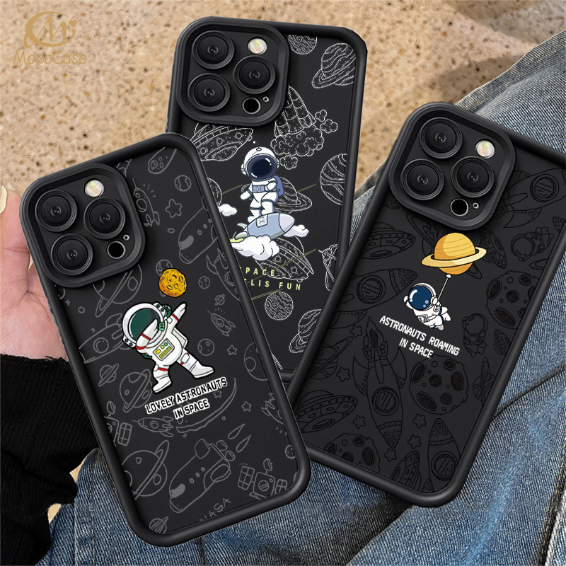 Capa Para Samsung A17 A07 A56 A36 A55 A54 A16 A15 A14 A05S A51 A52 A34 A35 A32 A13 Bonito Astronauta Doces Do Telefone M