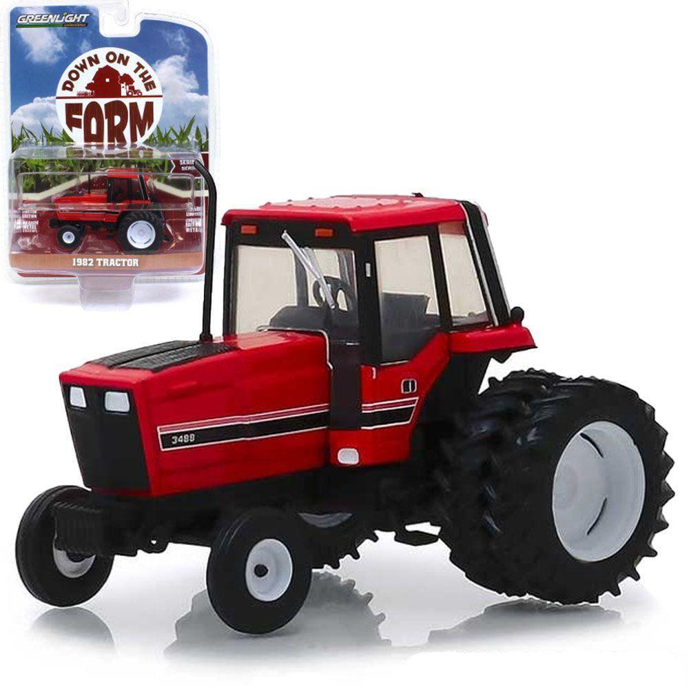 Miniatura Trator Case IH 3688 Rodado Duplo 1/64 Metal - Réplica Agrícola Colecionador