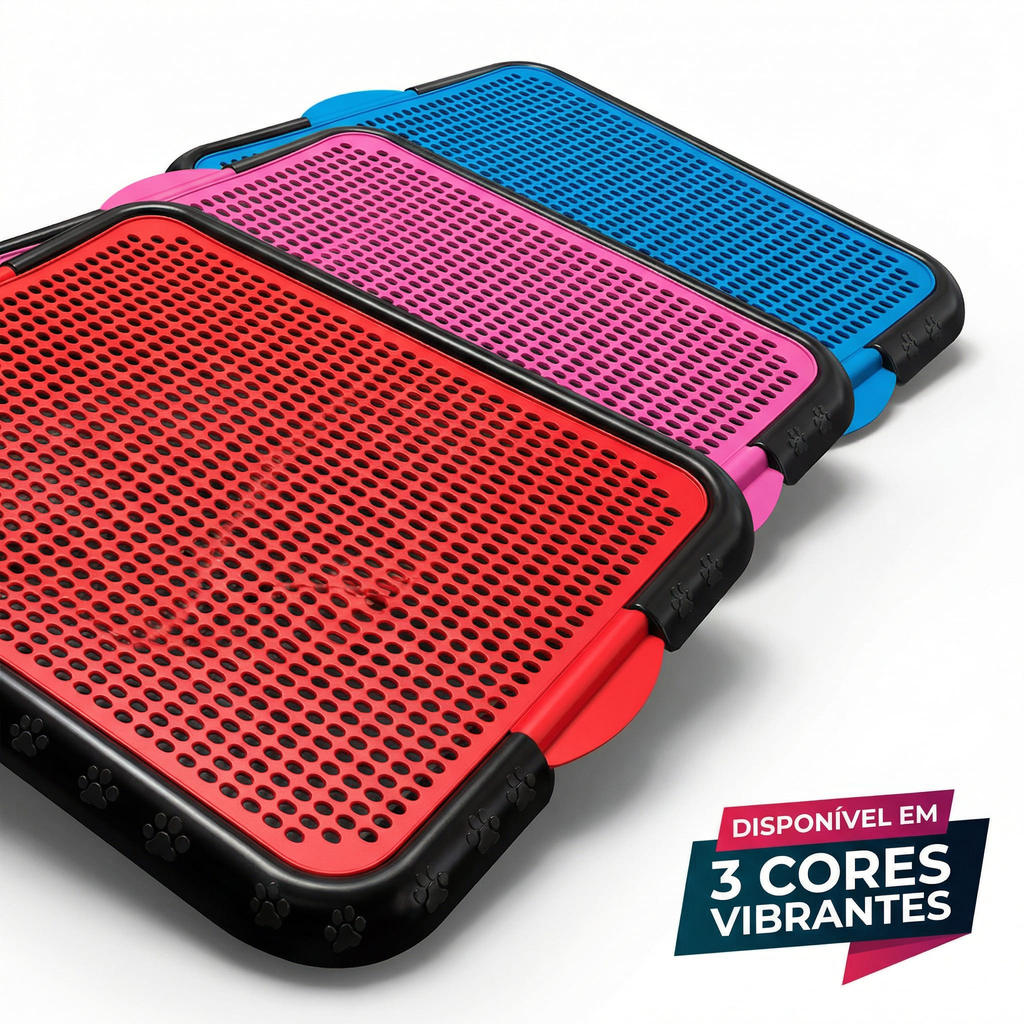 Tapete Higiênico Pet Grande com Grade e Bandeja Lavável em Oferta na Shopee