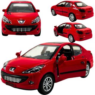 Miniatura Peugeot 207 Sedan 1:34 em Metal | Abre Portas | Colecionável em Oferta na Shopee