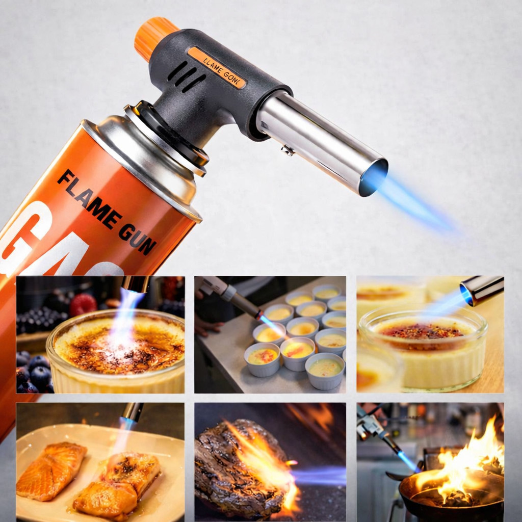 Maçarico Culinário Portátil Gourmet Profissional com Regulagem