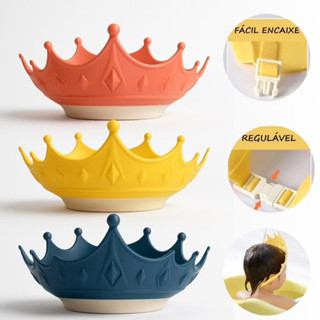 Chapéu De Banho Touca Bebê Proteção Dos Olhos Ouvidos Viseira Infantil em Oferta na Shopee