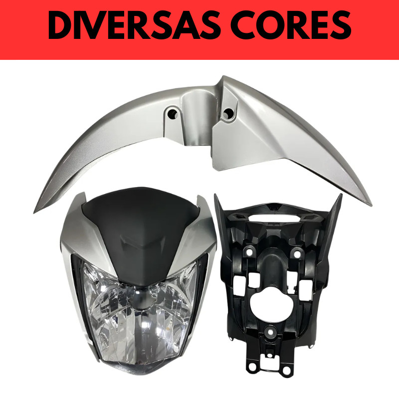 Kit Frente Farol Completo Com Paralama Honda Titan 160 2016 Até 2024 Diversas Cores ENVIO IMEDIATO