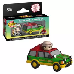 Bitty Pop! Rides Jurassic Park Dr. Alan Grant e Jurassic SUV