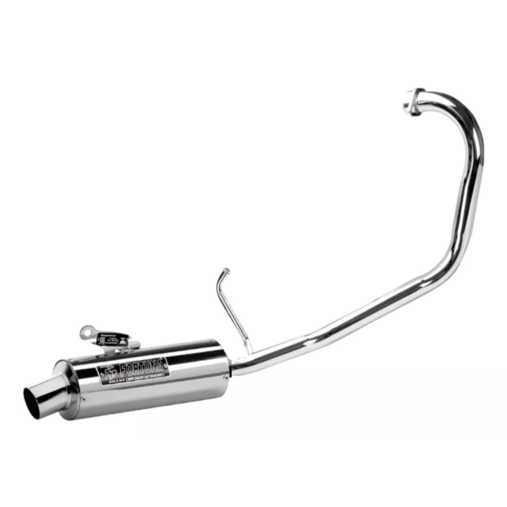 Escapamento Fortuna Ybr Factor 125 2009 A 2015 Mini Turbo Cromado