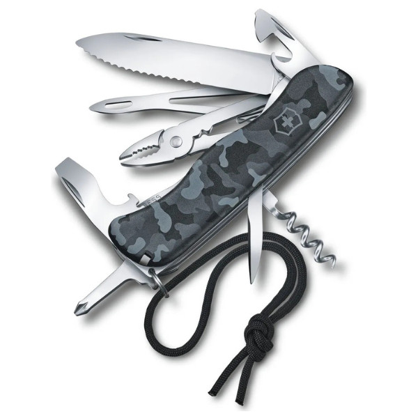 Canivete Victorinox Skipper Camouflage 0.8593.W942 | 18 Funções, Desatador de Manilha e Lâmina Serrilhada