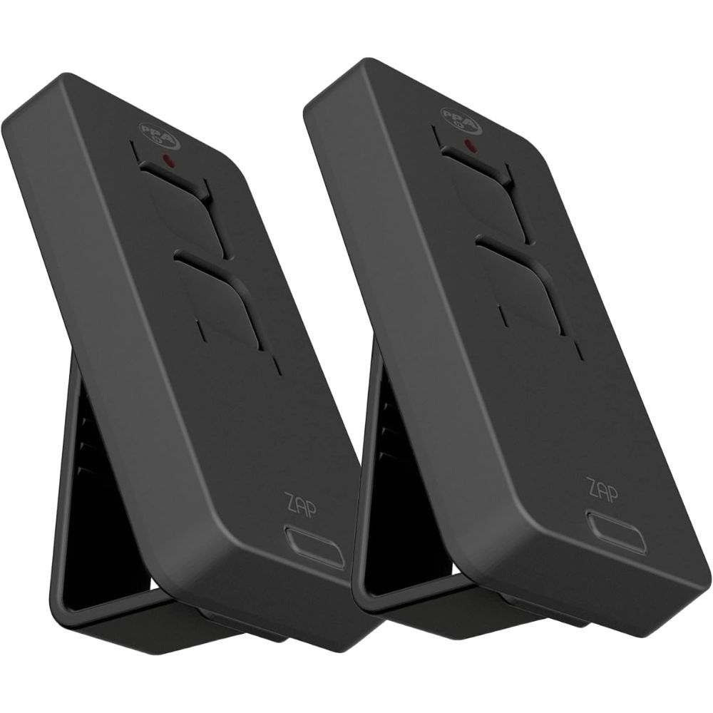KIT 2 CONTROLE TX ZAP POP 2B PRETO 433.92 PPA