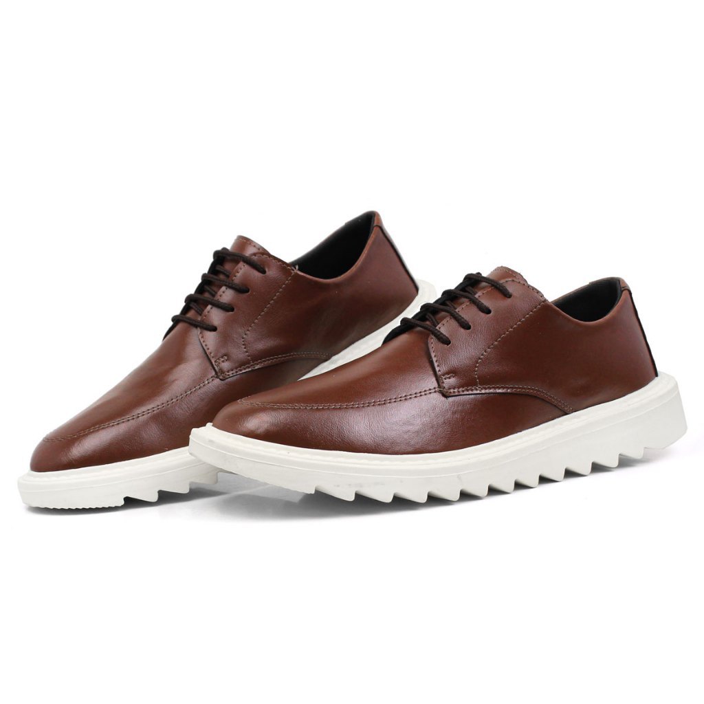 Sapato Social Oxford Tratorado Estiloso Moderno Masculino Tendencia em Oferta na Shopee