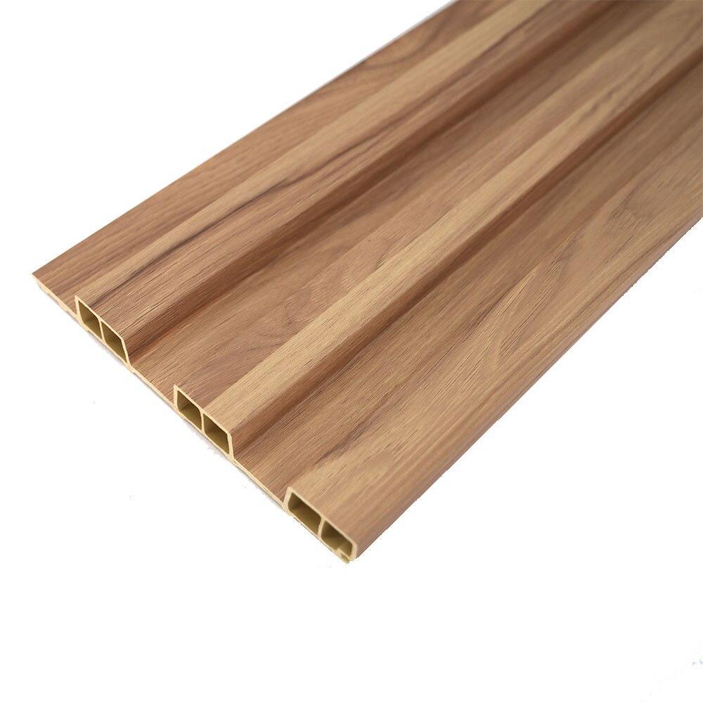 Painel Ripado Modaza WPC Teca, 18 x 285 cm em Oferta na Shopee