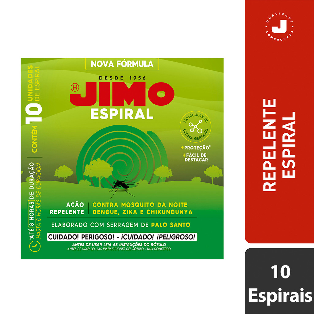 Jimo Espiral Repelente Serragem De Palo Santo 10 Unidades Duração 8 Horas