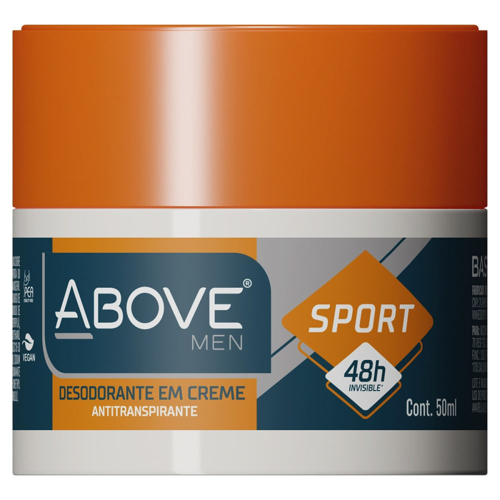Desodorante Em Creme Above Classic Sport 48h Invisible 50g