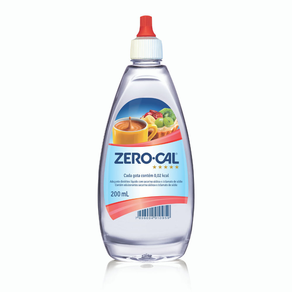 Adoçante Líquido Zero Cal Sacarina 200ml