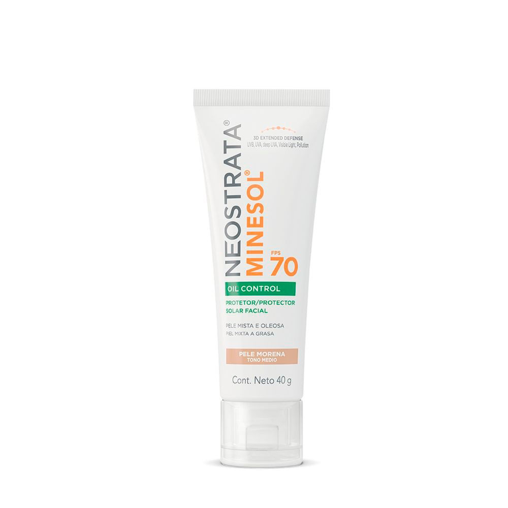 Protetor Solar Facial Neostrata Minesol Oil Control FPS 70 Cor Médio Claro 40g