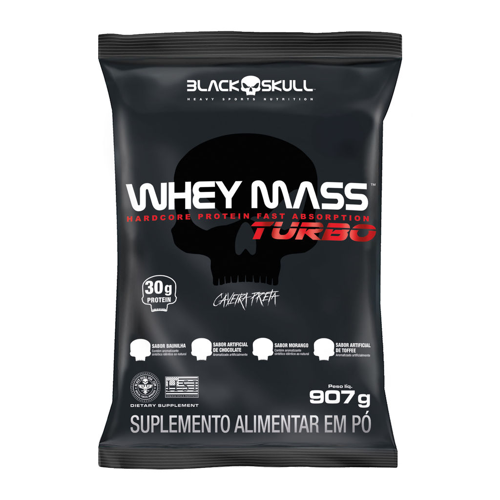 Whey Mass Turbo - 907g - Black Skull