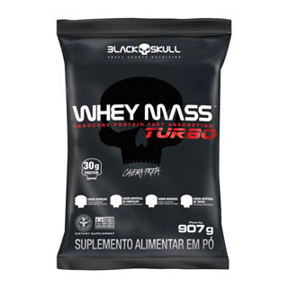 Whey Mass Turbo - 907g - Black Skull em Oferta na Shopee