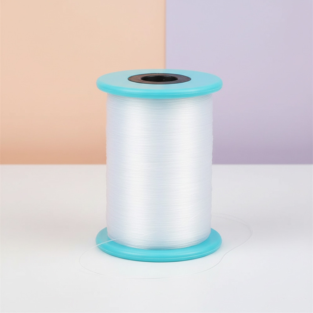 Fio de Nylon 0.35mm Transparente Pesca Artesanato - 350 Metros