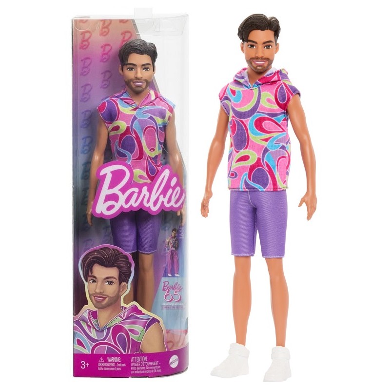 Boneco Ken Moreno Camisa Regata #227 - Barbie Fashionistas - Mattel