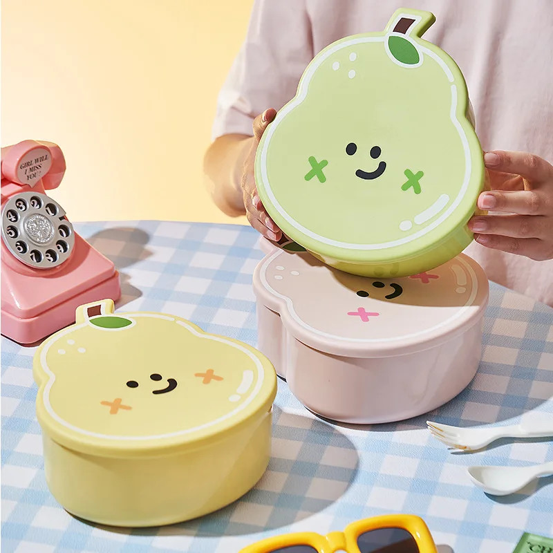 Marmita Comfy Frutas com Divisórias e Talheres Inclusos