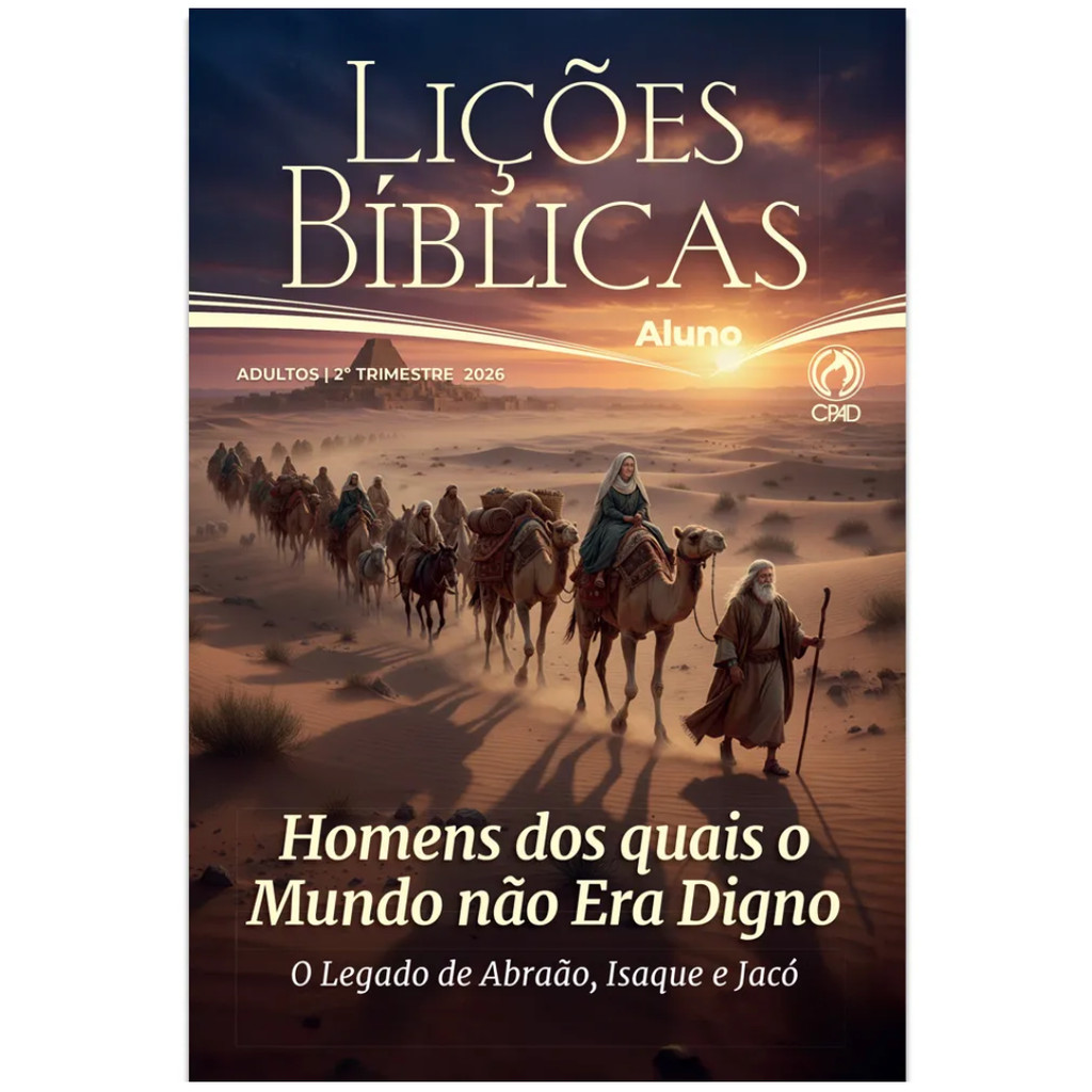 Revista Lições Bíblica Adulto Aluno 2º Trimestre 2026 em Oferta na Shopee