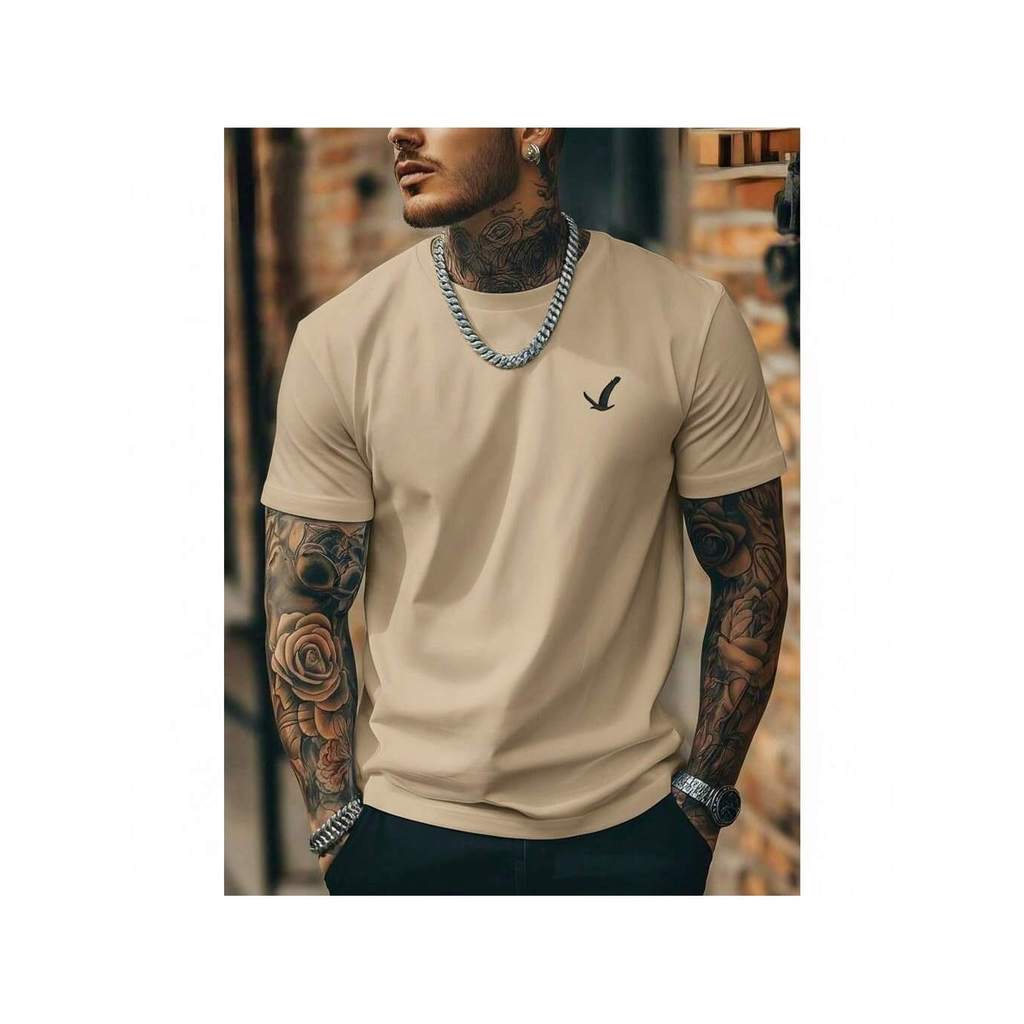 Camiseta Masculina de Aguia Camisa 100% Algodao tendencia basica Nacional