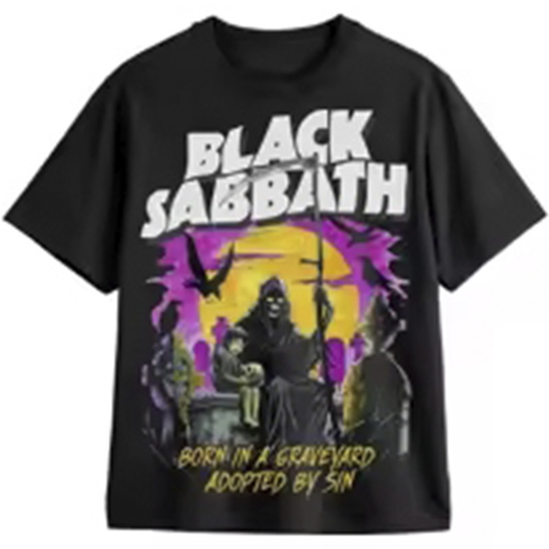 Camiseta Masculina Rock Hand of Doom Estampada Lançamento Camiseta 100% Algodão Camisetão  Oversized - Ohana