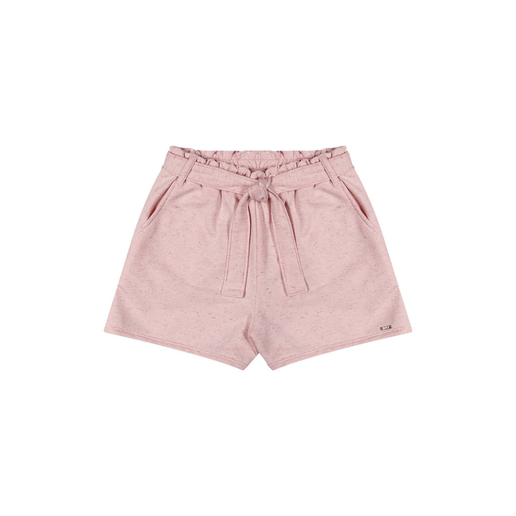 Short Juvenil Menina Com Cinto Beats Rosa