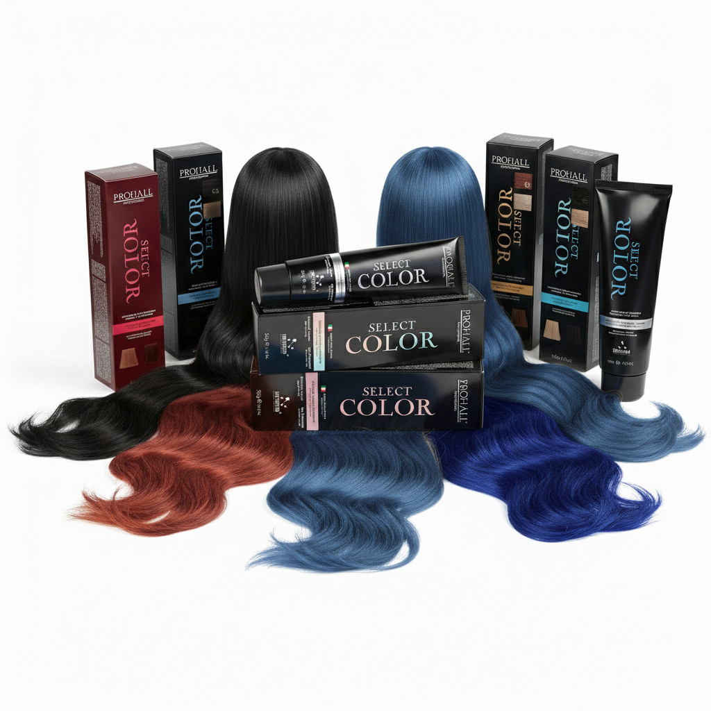 Coloração Permanente Baixa Amônia Tinta Castanho, Preto, Azulado, Vermelho, Marsala Ruivo Prohall