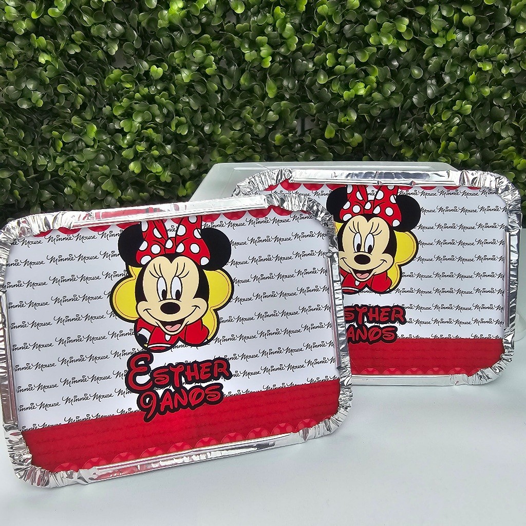 Marmita Personalizada MINNIE VERMELHA - Personalizados - Festa infantil - Aniversário - Lembrancinha