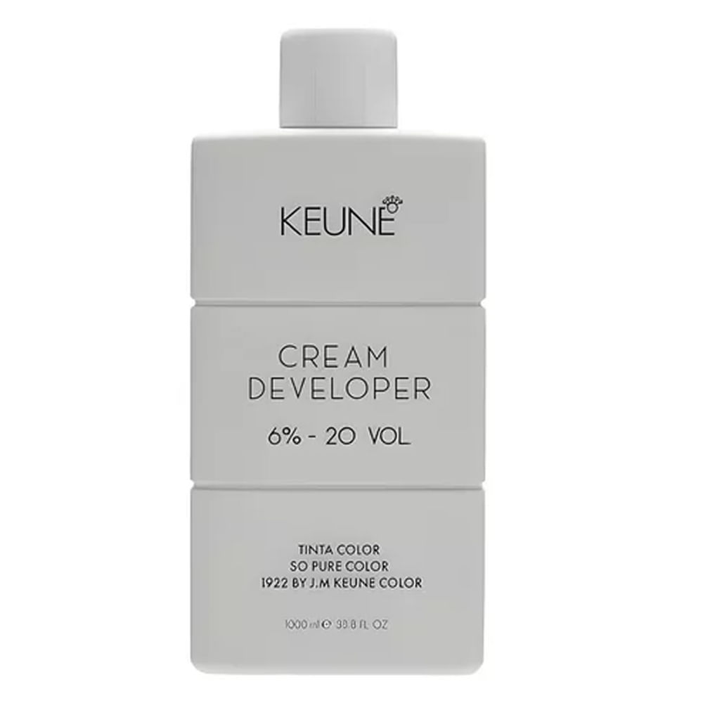 Oxidante Keune Tinta Cream Developer 6% 20 Volumes - 1000ml em Oferta na Shopee