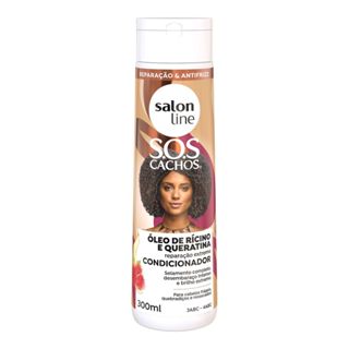 Condicionador Salon Line SOS Cachos Rícino E Queratina 300ml em Oferta na Shopee