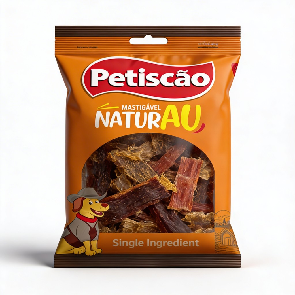 Mix Mordedores Petiscão 250g 100% Natural Sortido Mastigável Aparas Bovinas