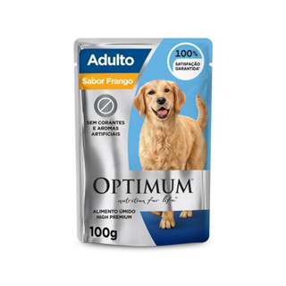 Kit Ração Úmida para Cães Adultos Frango 36 Unidades Optimum Sachê em Oferta na Shopee