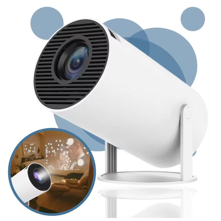 Novo projetor 4k android 11 hy300 wifi6 290ansi allwinner h713 bt5.0 1080p 1280*720p cinema projetores portáteis Voltik