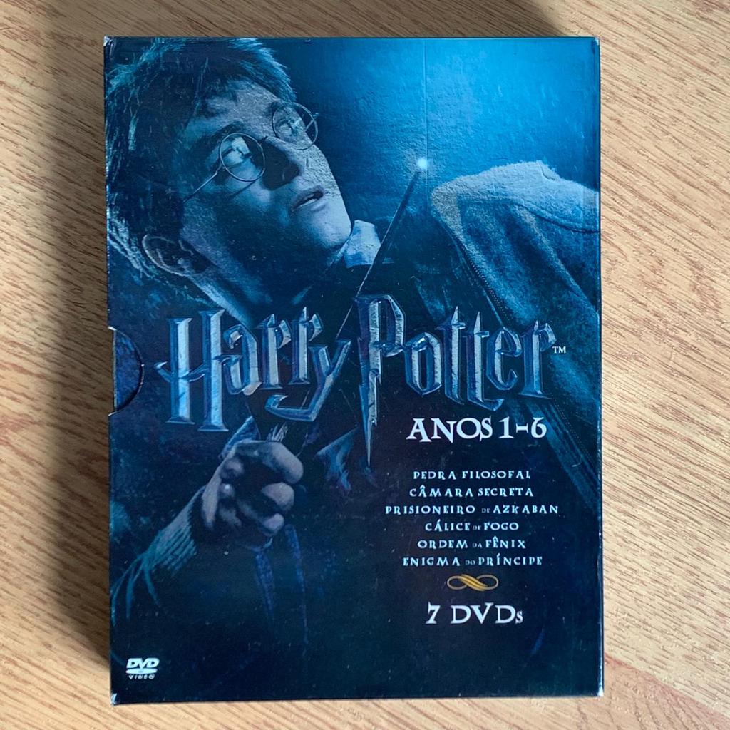 DVD Box Harry Potter Anos 1-6 - Pedra Filosofal; Câmara Secreta; Cálice de Fogo...