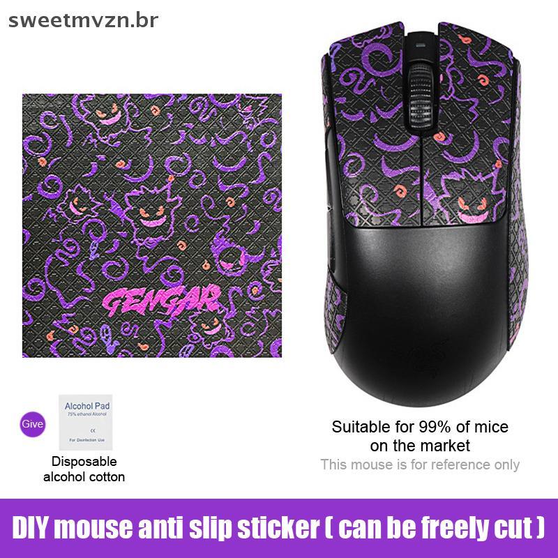 sweetmvzn DIY Mouse Grip Tap Animação De Desenho Animado Universal Para A Maioria Dos Stier Antiderrapante Su Suor Resis