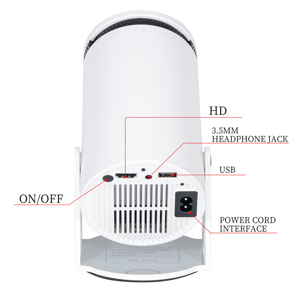 Projetor Magcubic HY300 4K HD WiFi Bluetooth Bivolt até 150 Polegadas — foto 3