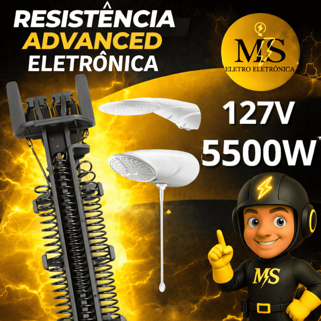 Resistencia Lorenzetti Top jet e Advanced Eletronica 127v 5500w Ms Eletro Eletrônica